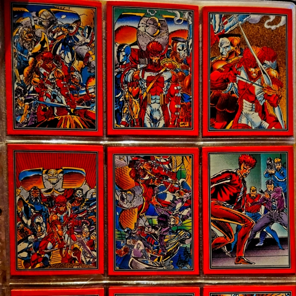 YOUNGBLOOD BY COMIC IMages 1.-7. 1992 vintage cards Rob Liefeld lot of 9